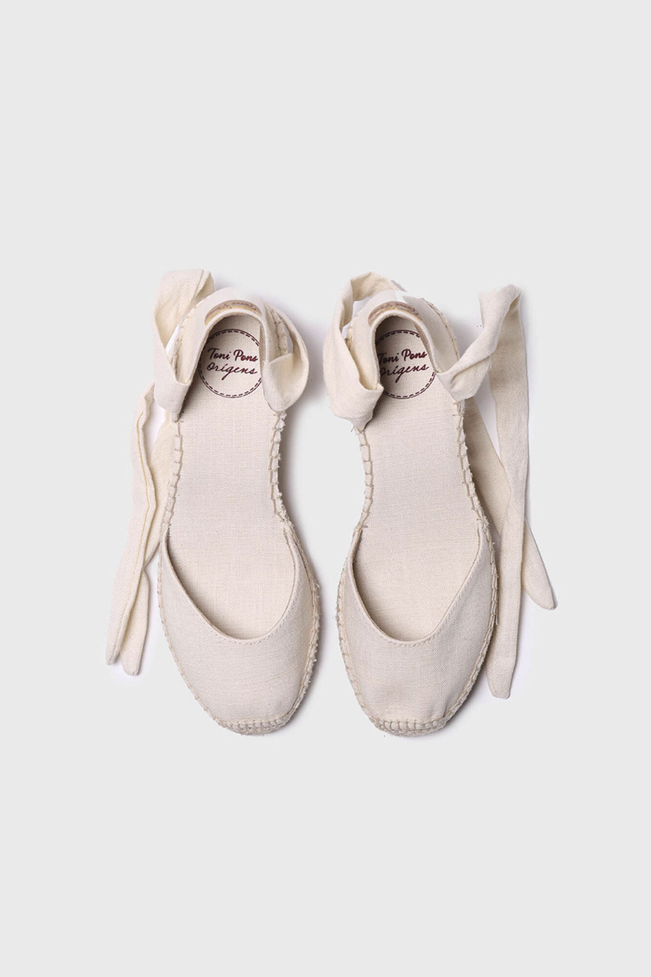 Chinelo de linho valenciano - JULIA - marfim