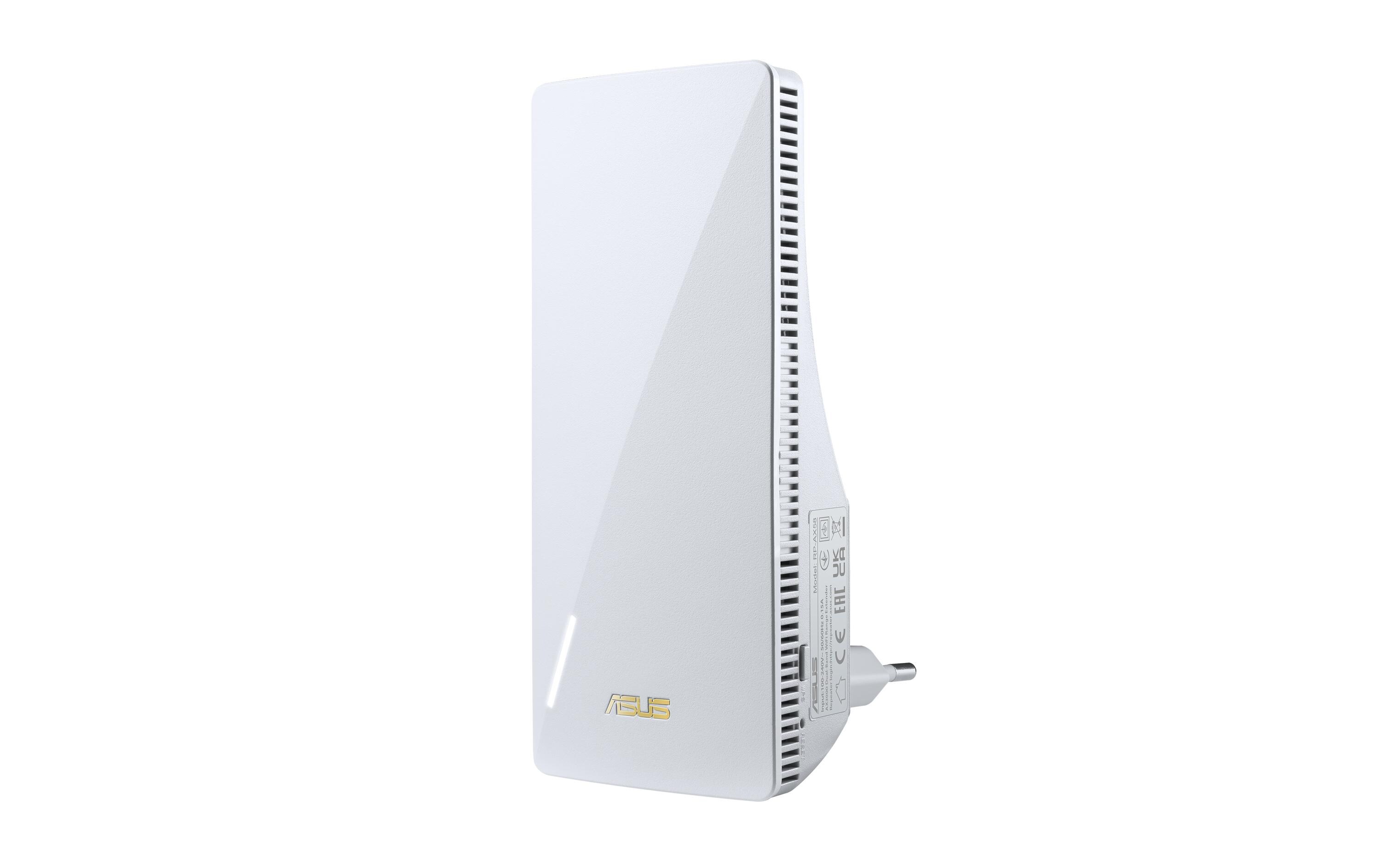 WLAN-Repeater RP-AX58AX3000 Dualband WiFi 6 (802.11ax) Range Extender/ AiMesh Extender für nahtloses Mesh-WiFi; funktioniert mit nahezu jedem WLAN-Router