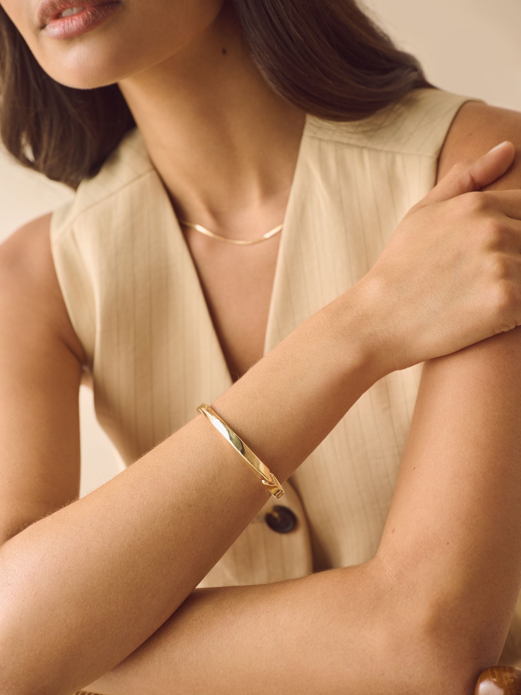 Goudkleurig - Twist Bangle