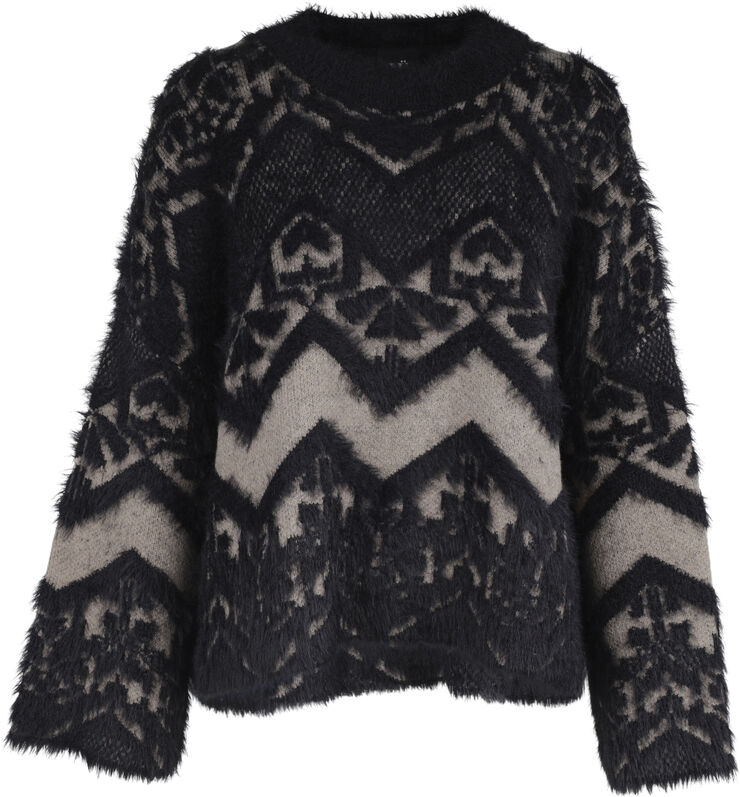 NÜ Denmark Xiu Blouse knit Black mix