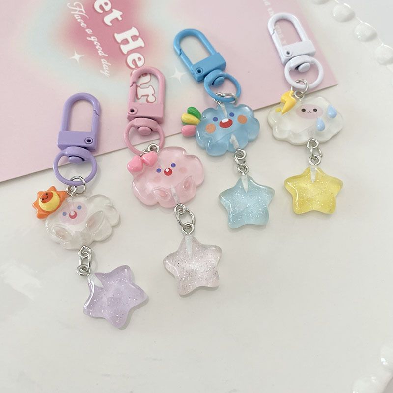 Kawano - Cloud Star Alloy Bag Charm Sleutelhanger (Diverse ontwerpen) / Set