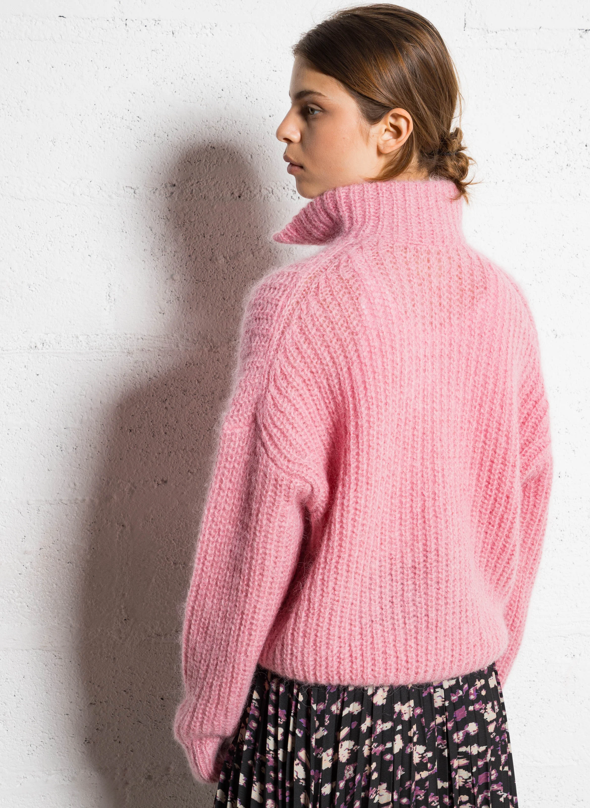 BELTANE - Pull ample en alpaga mélangé | Multicolore