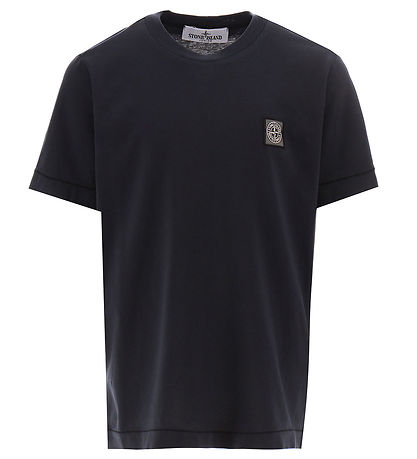 Stone Island T-Shirt - Navy Blue m. Logo