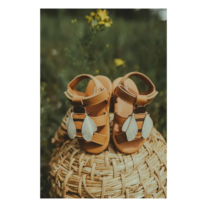 Donsje Sandales Tuti Sky Abeille Cuir | Ocre