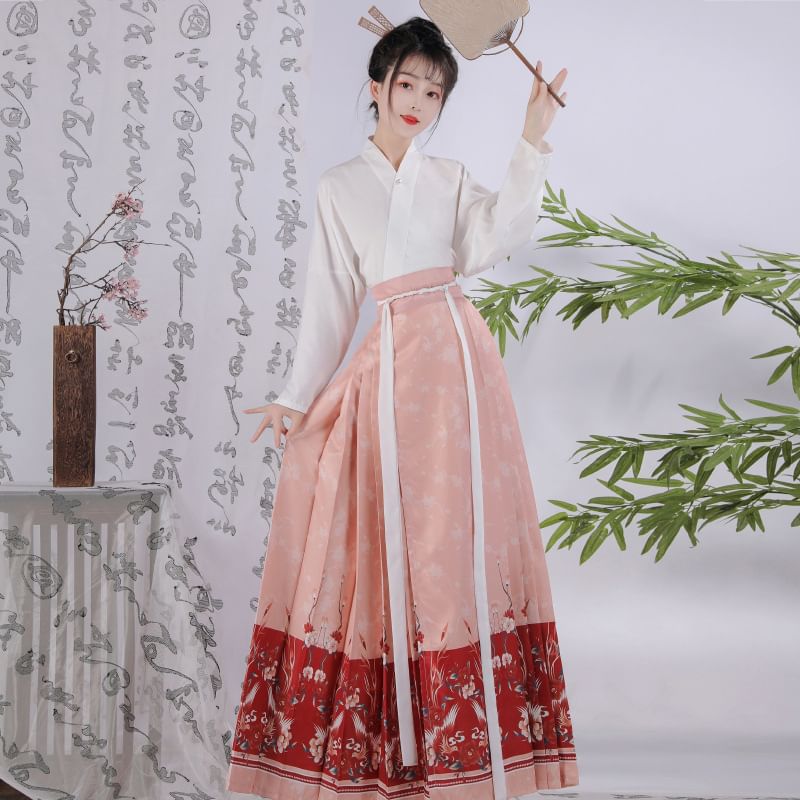 Francoix - Bloemen Hanfu Kostuumset