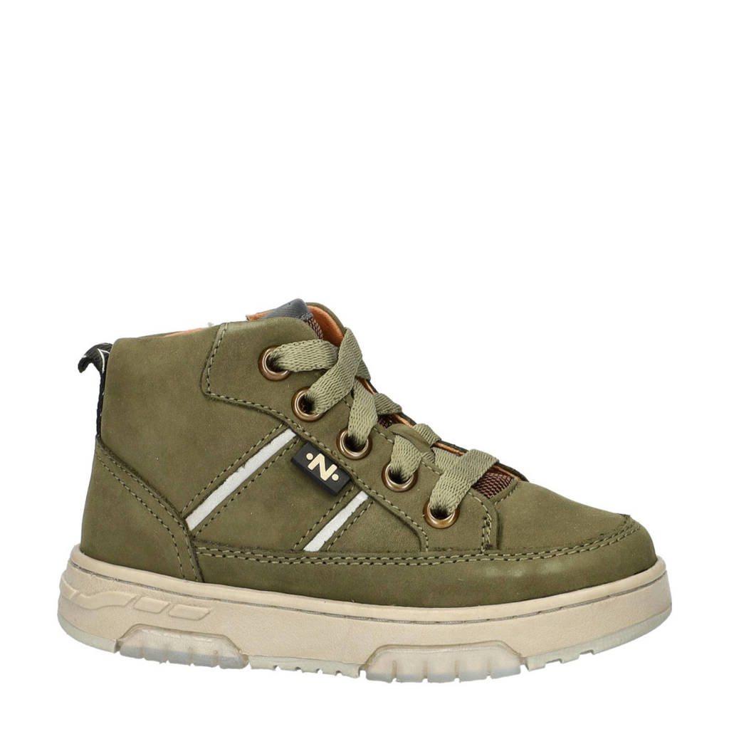 Nelson Kids leren sneakers groen