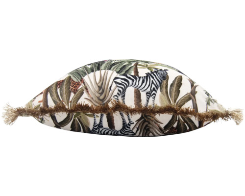 Decoratief kussen Velvet Jungle beigegroen 45x45 cm