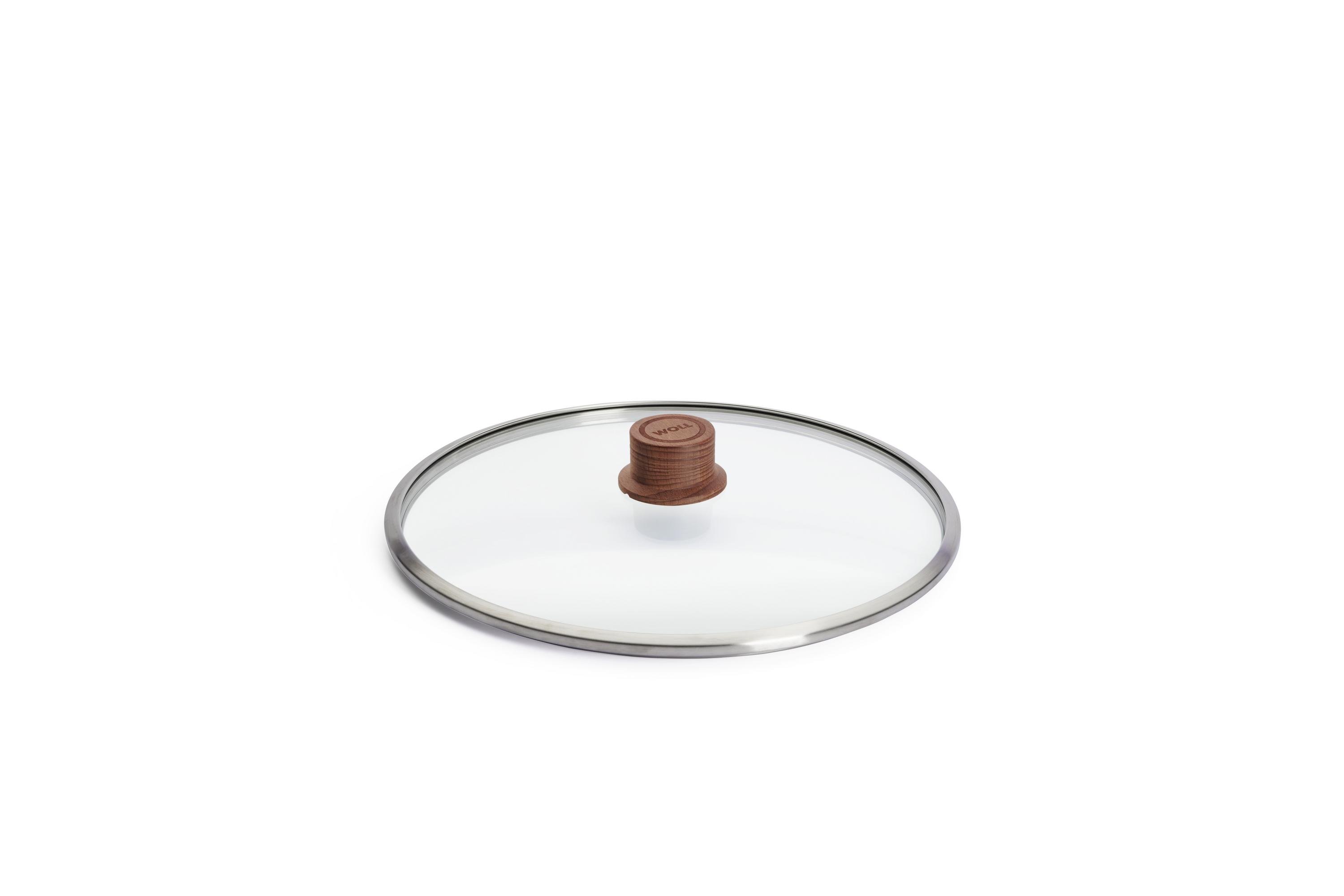 Logic Sicherheitsglasdeckel, rund - Deckelknopf: Holz-Knopf