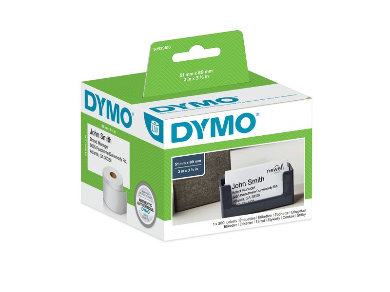 DYMO Termin- Namensschildkarten 51 x 89 mm 300 Karten (89 x 51 mm)