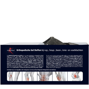 Lucovitaal Originele Orthopedische Gel Sloffen 38-39 Zwart 1PR