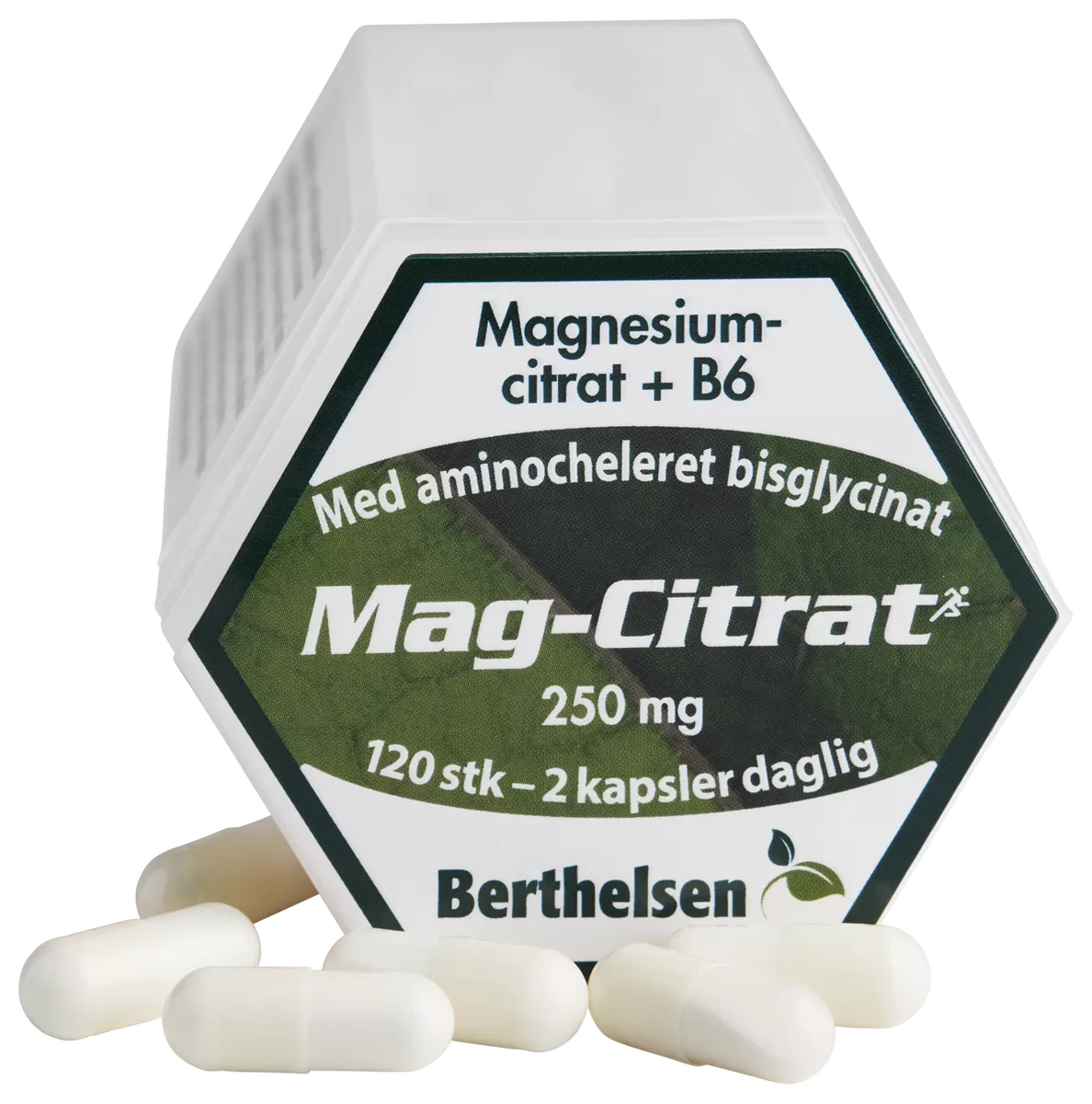 Berthelsen Mag-Citrat 250 mg - 120 kaps.