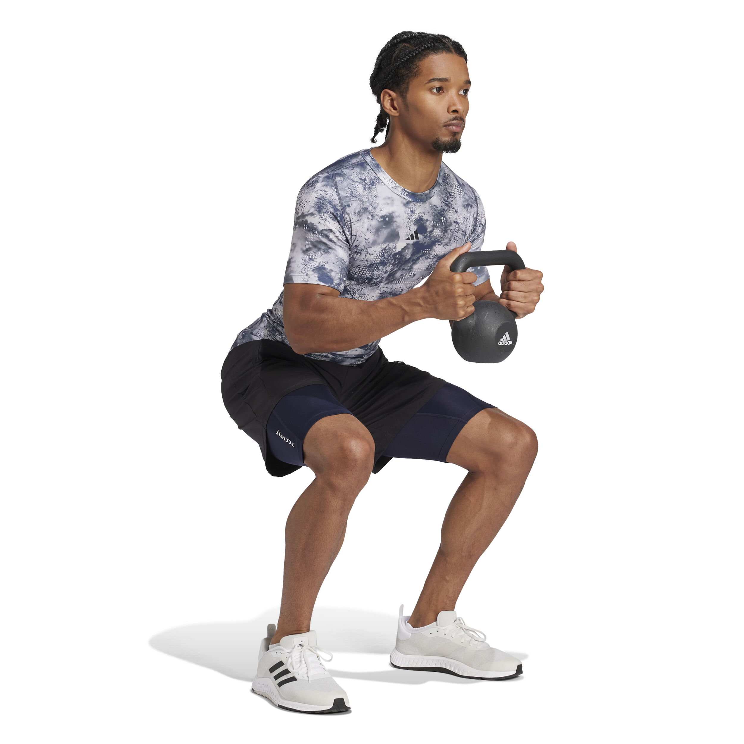 adidas Tech-Fit Base Collant Tight Hommes - Bleu Foncé