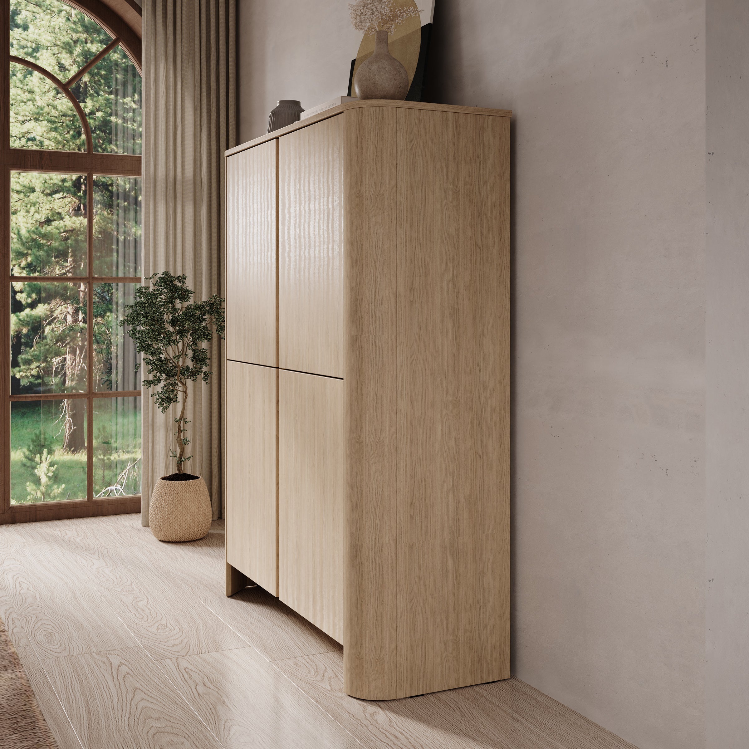 Meubella - Barbados - Dressoir - Eiken - 103x39x132 cm