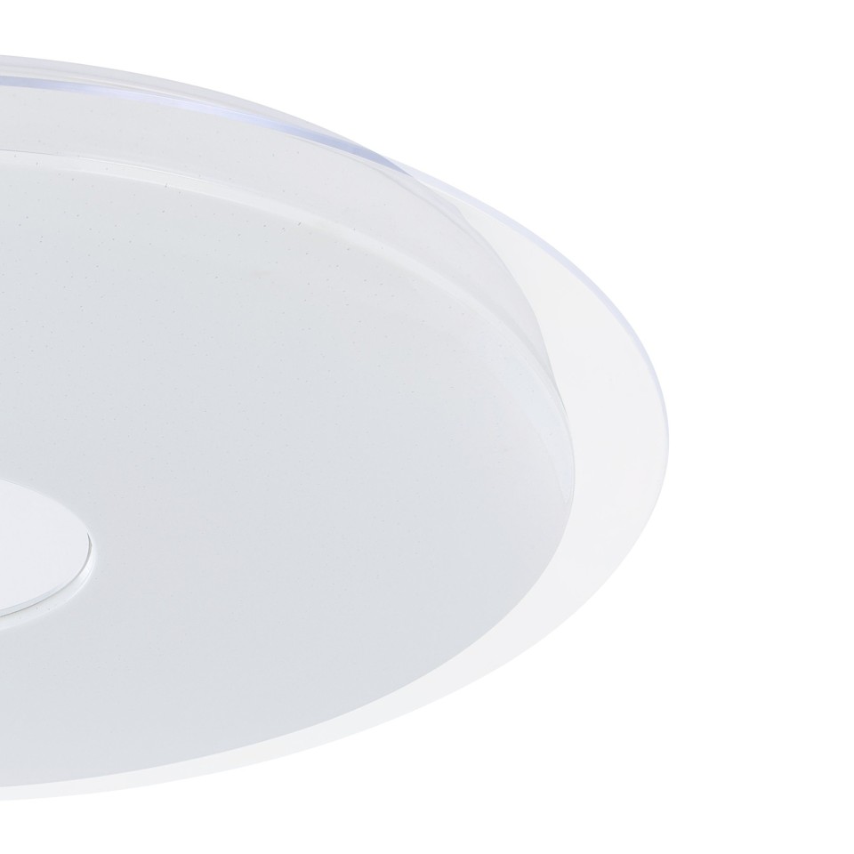 EGLO - Totari-Z plafond krom og hvid m/krystaleffekt Ø77 - TW - Zigbee, Bluetooth