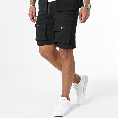 Ensemble Chemise Manches Courtes Et Short Jogging Noir