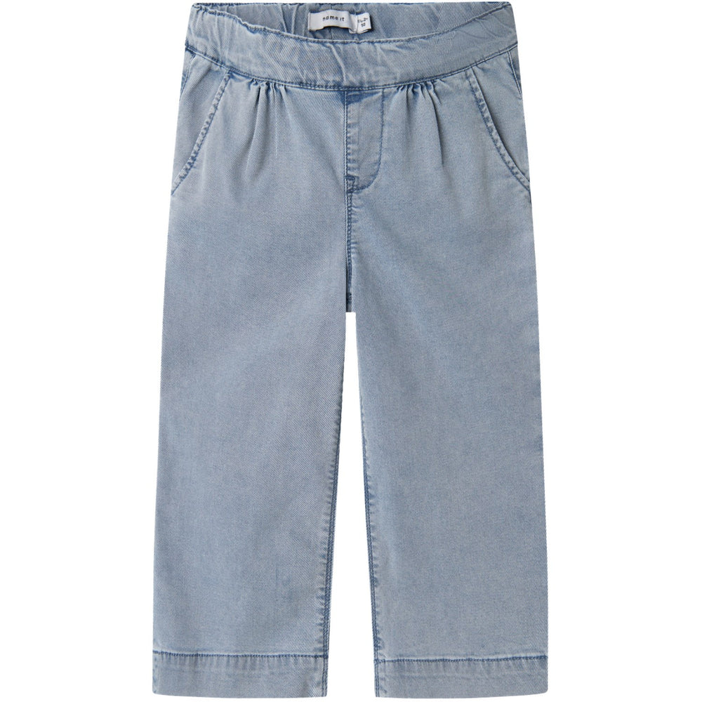 Køb Name It Light Blue Denim Bella Wide Jeans