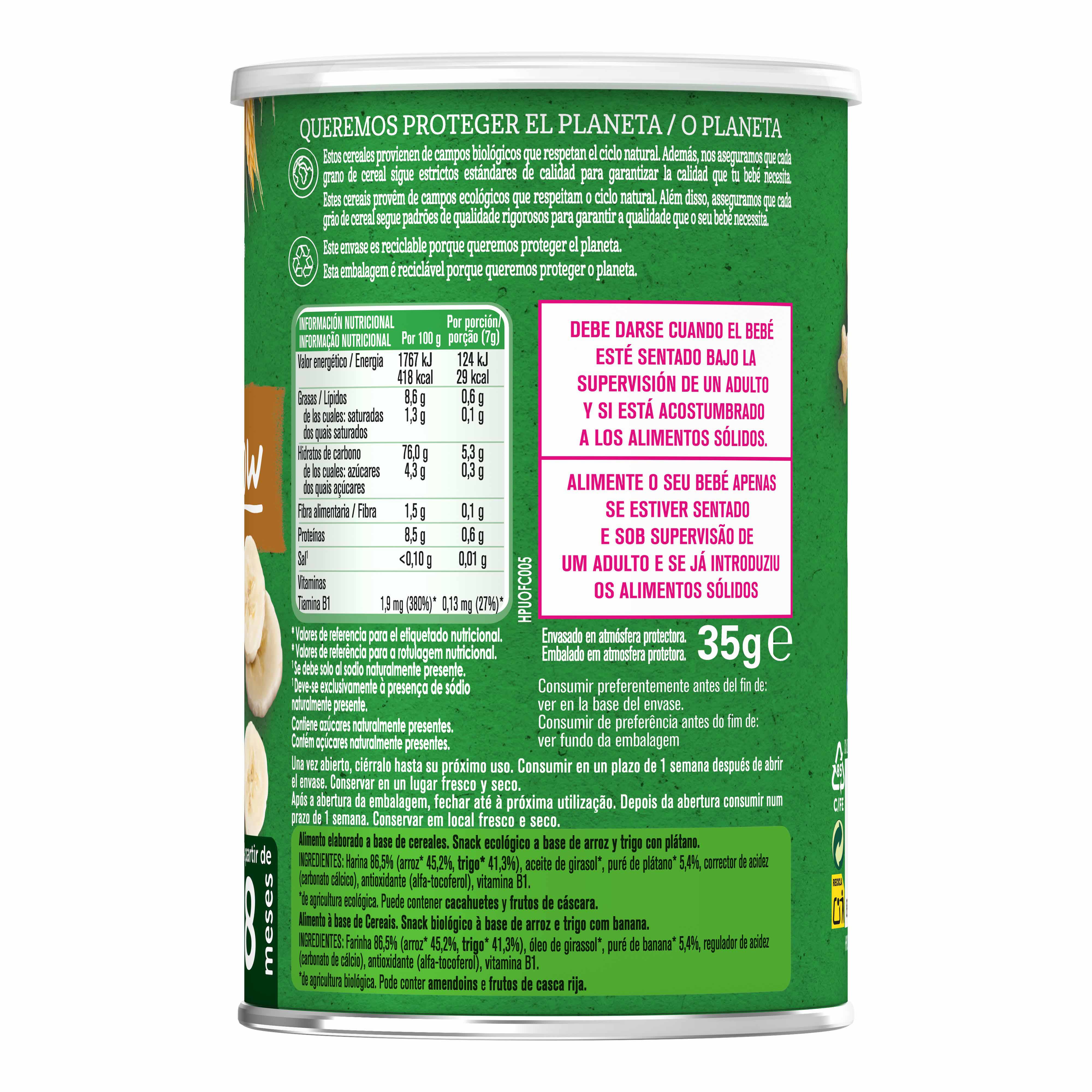 SNACK GERBER BIO BANANA 35G