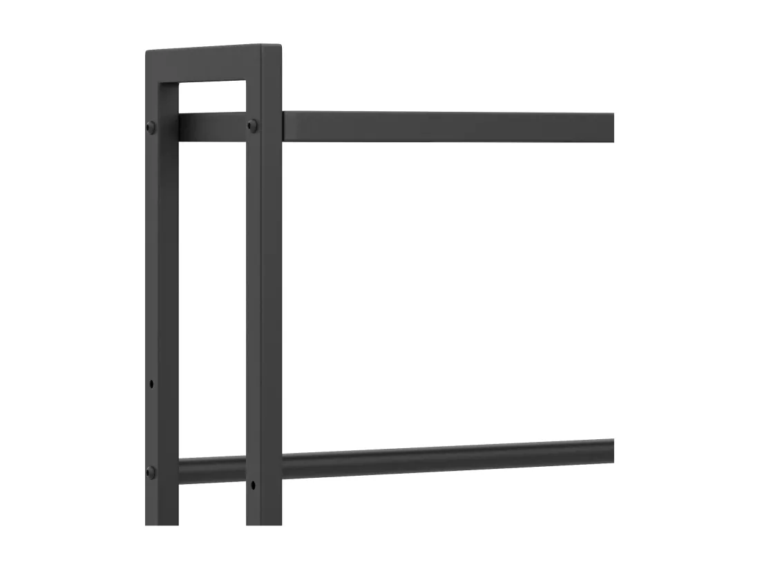 Support pour 6 caisses de Bouteilles YITAHOME - avec Roulettes - Noir - Étagère de Bouteilles - 75 x 90 x 32 cm