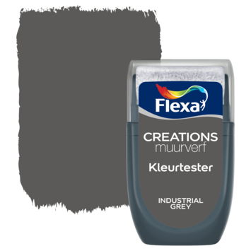 Flexa Creations muurverf Kleurtester Industrial Grey 30ml