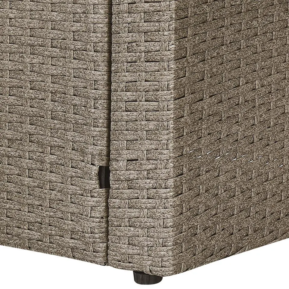 BARDI - Loungeset voor 5 - Natuurlijk - PE rotan