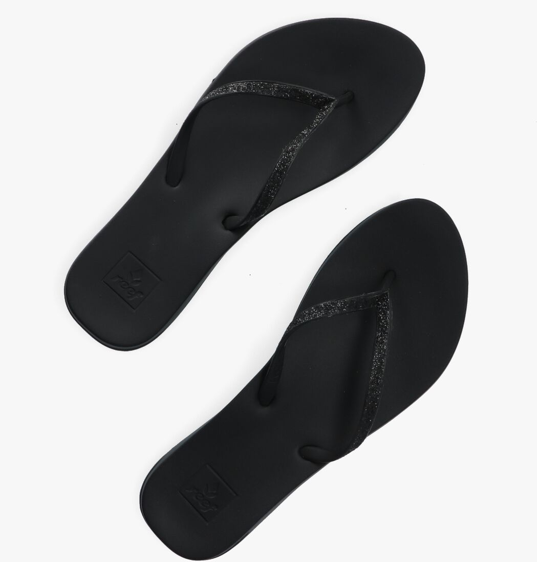 REEF zwarte reef teenslippers cushion bounce stargazer