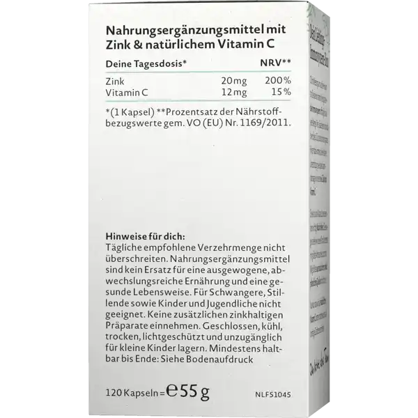 Zink & Vitamin C Kapseln