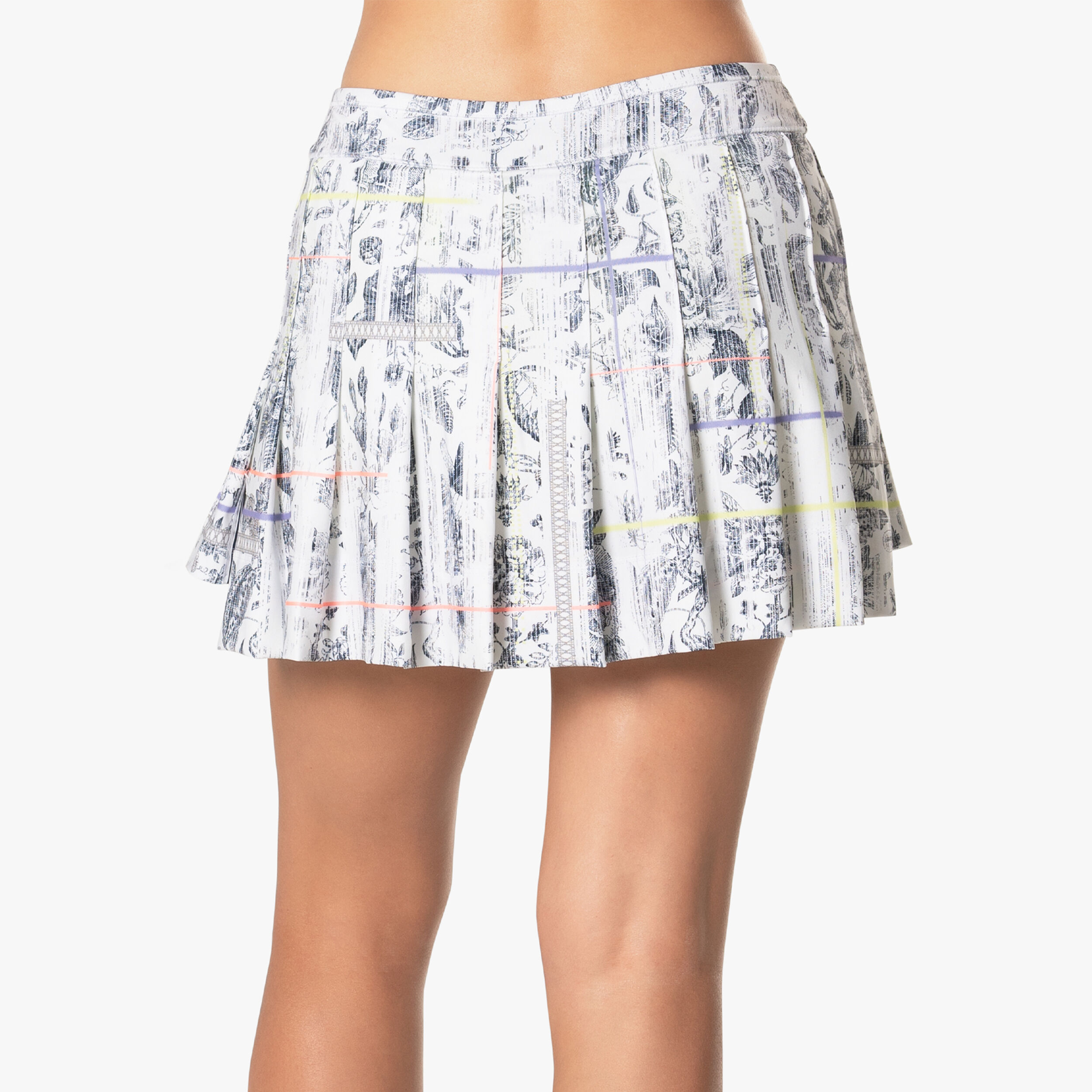 Lucky in Love Electric Toile Jupe Femmes - Blanc , Multicouleur