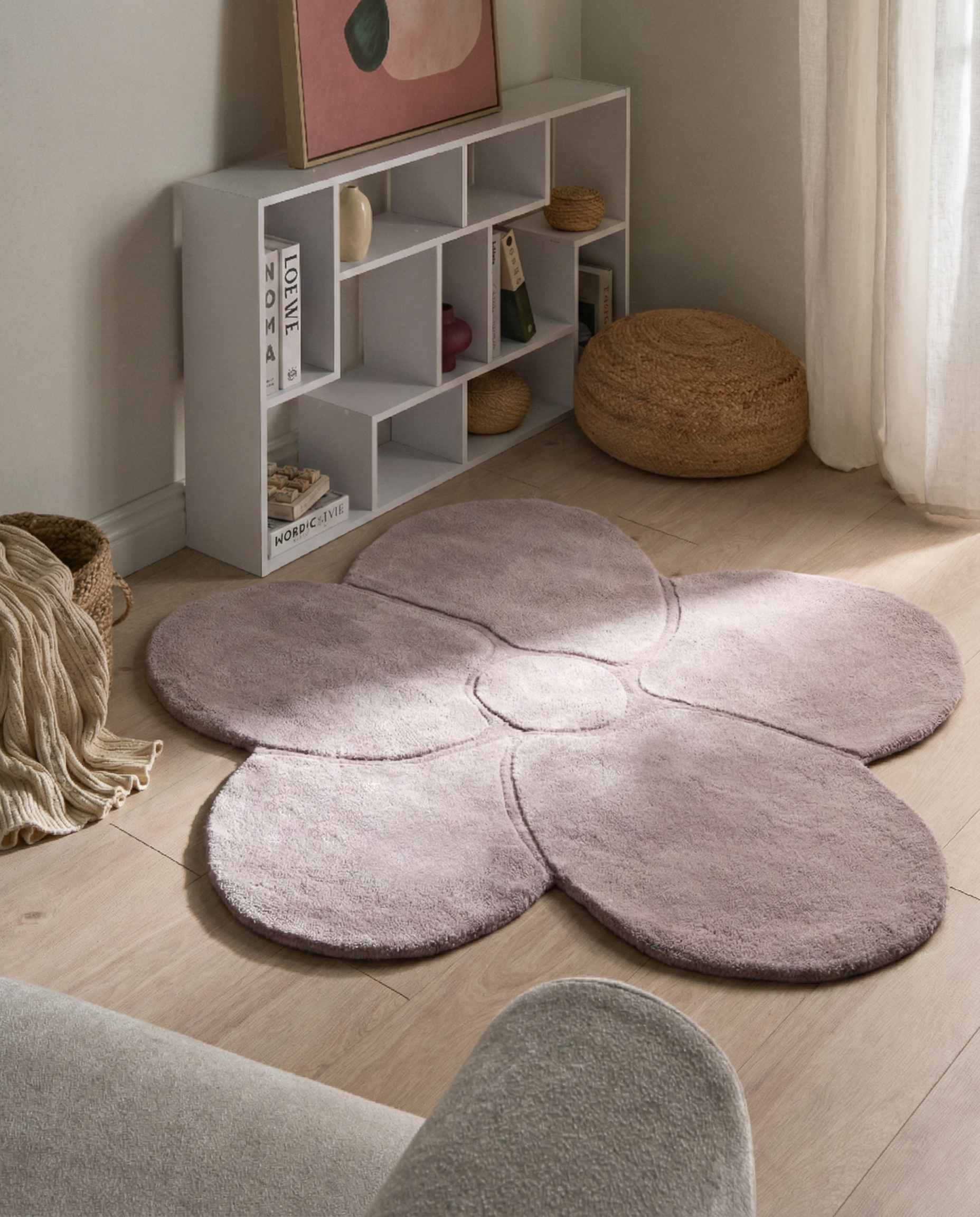 Vloerkleed KOKKINI Paars ø 140 cm Wol