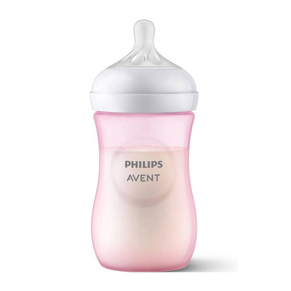 Voorkeur voor oude speenNatural Response babyfles roze - 260 ml (1 fles)