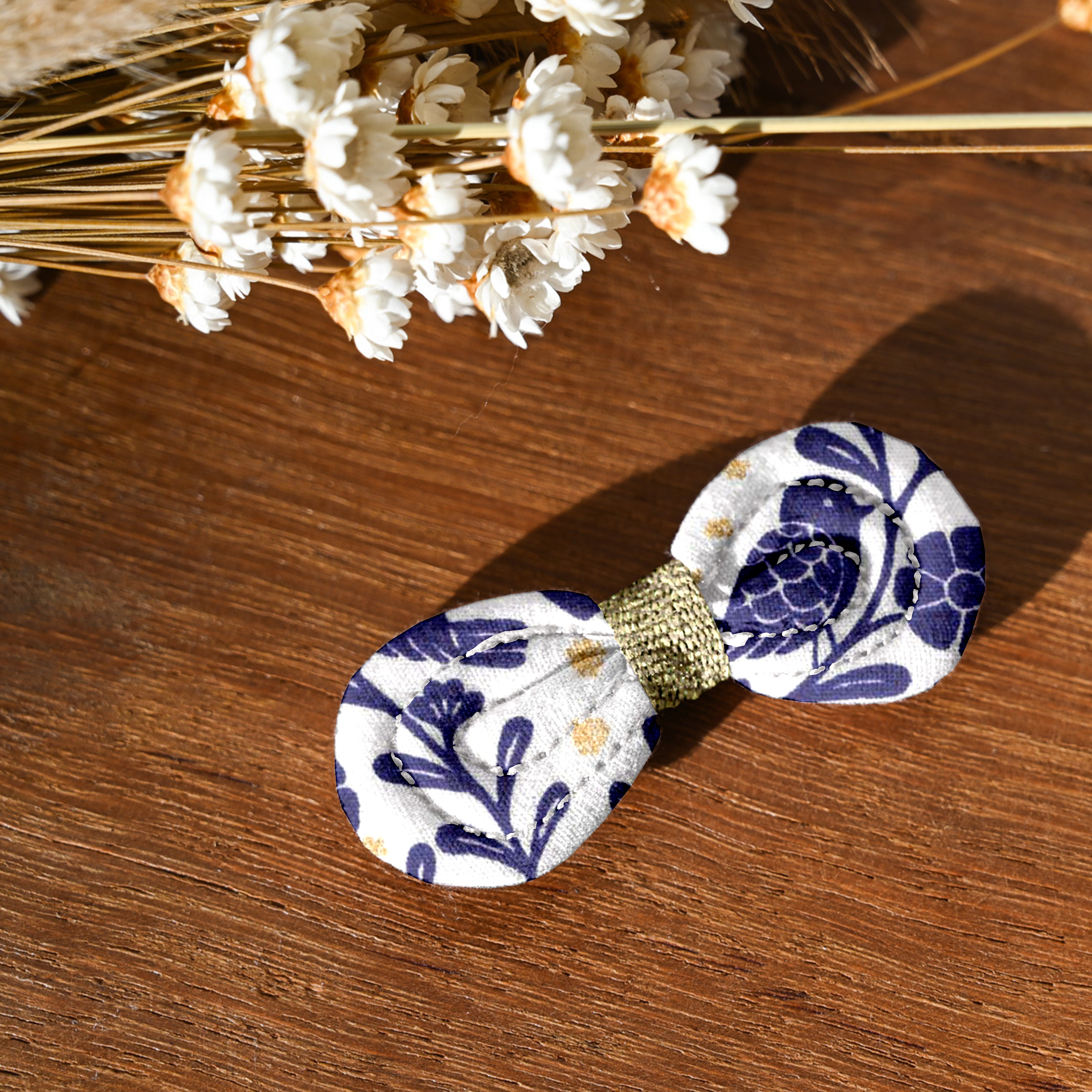 Barrette Noeud Anti-Glisse Scandinavia Bleu