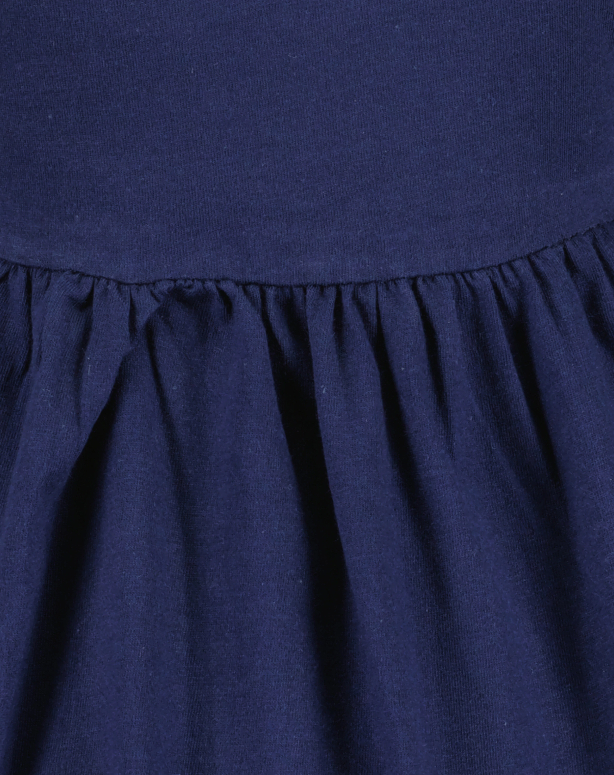 Kurzarmkleid SOLID in ultramarin