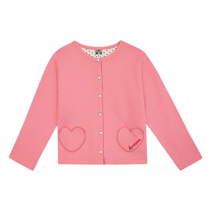 Bonton Cardigan Sœur Coton Bio | Rose