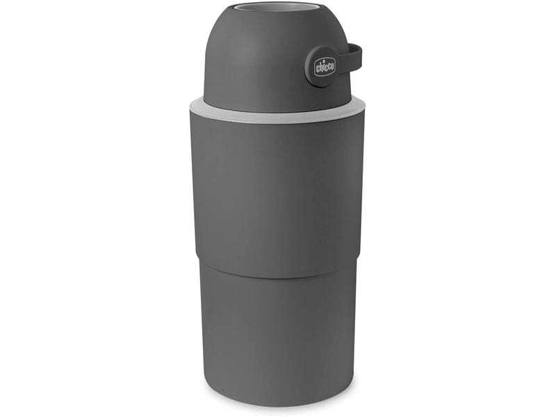 Chicco Windeleimer Odour Off XL Stone 45 l Steingrau Teleskop Windeleimer inkl. 1 Pack Müllbeutel