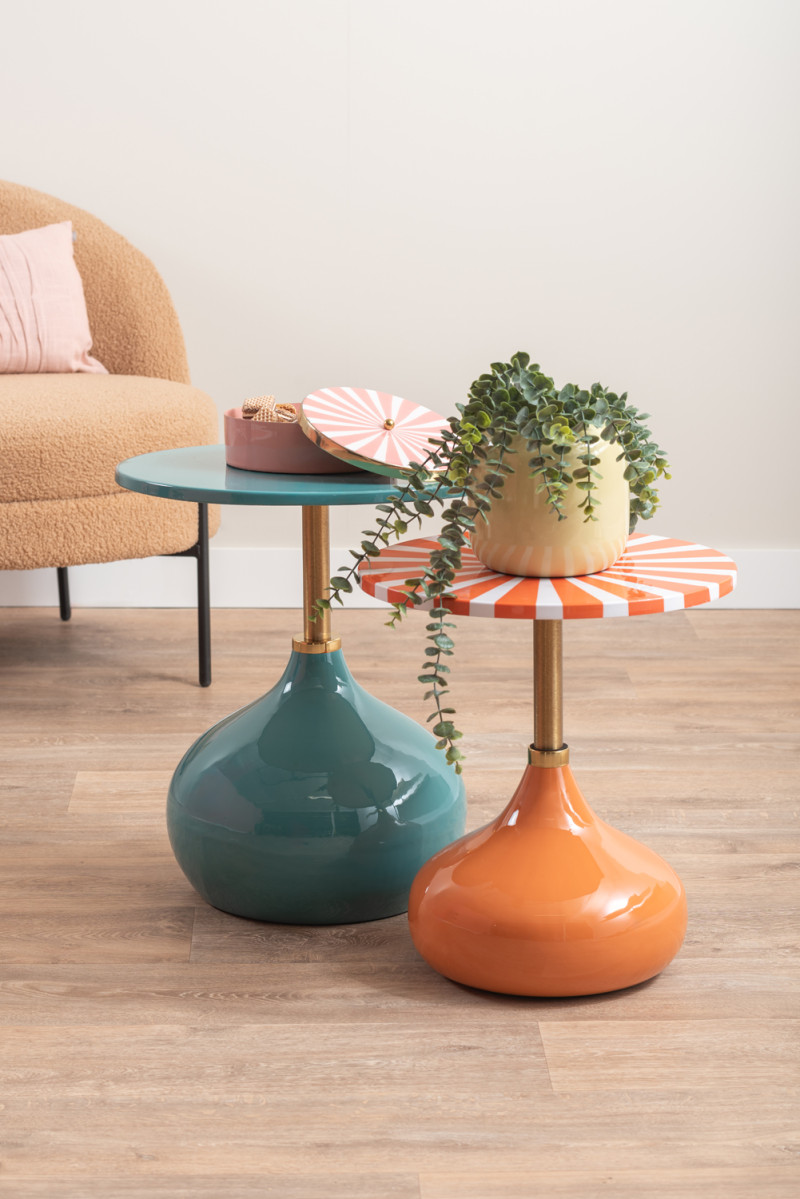 Side Table Kensi LM2208BL Turquoise blue