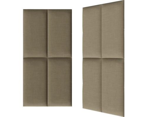 Wandkussen, linnenlook, beige, geweven look, 30 x 60 cm