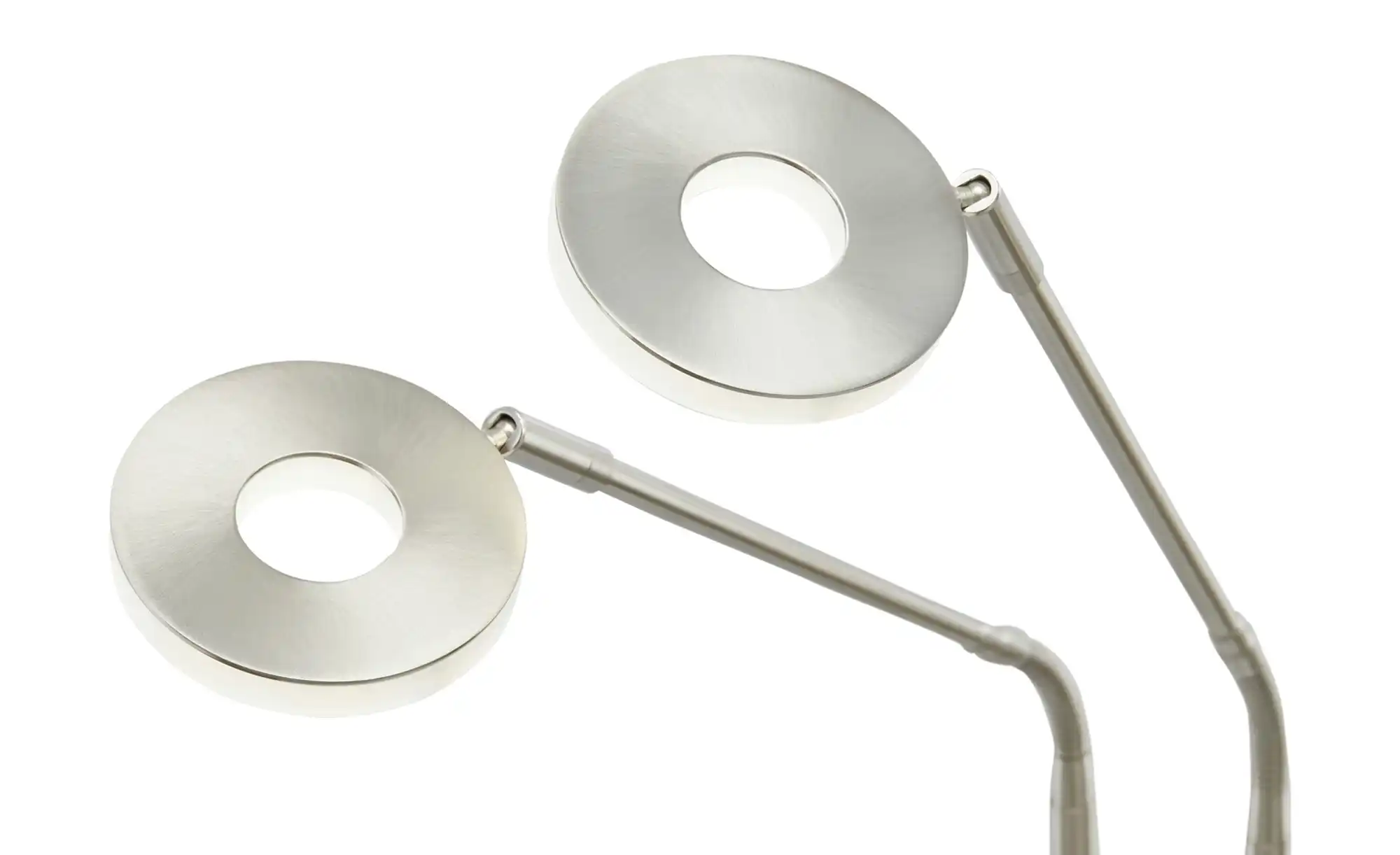 Fischer-Honsel LED-Leseleuchte,2-flammig, Nickel-matt mit Dimmer