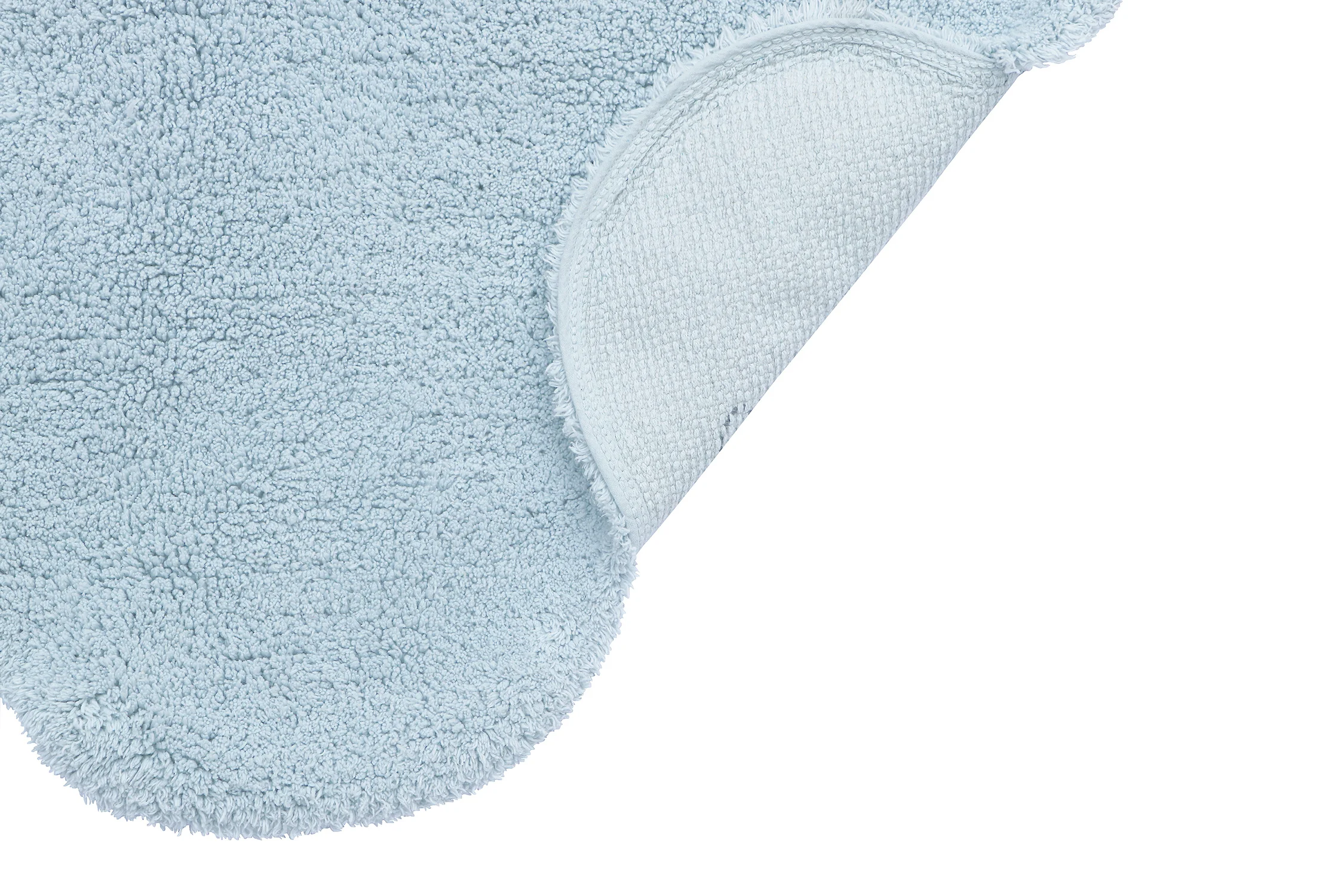 MINI-UNES - Tapis rectangulaire lavable en coton | Bleu