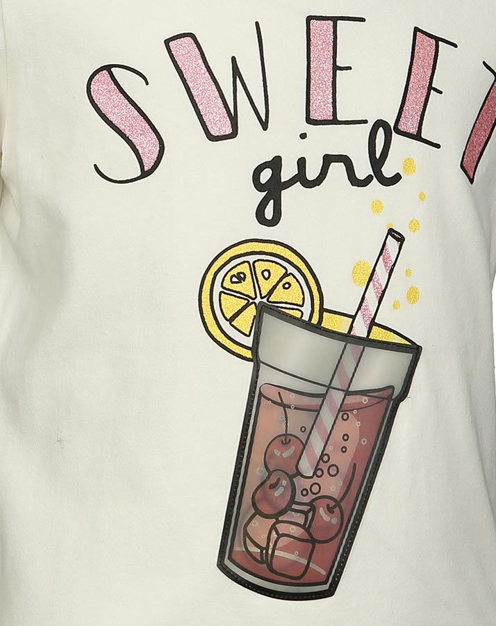 T-Shirt NMFFADINA in weiß