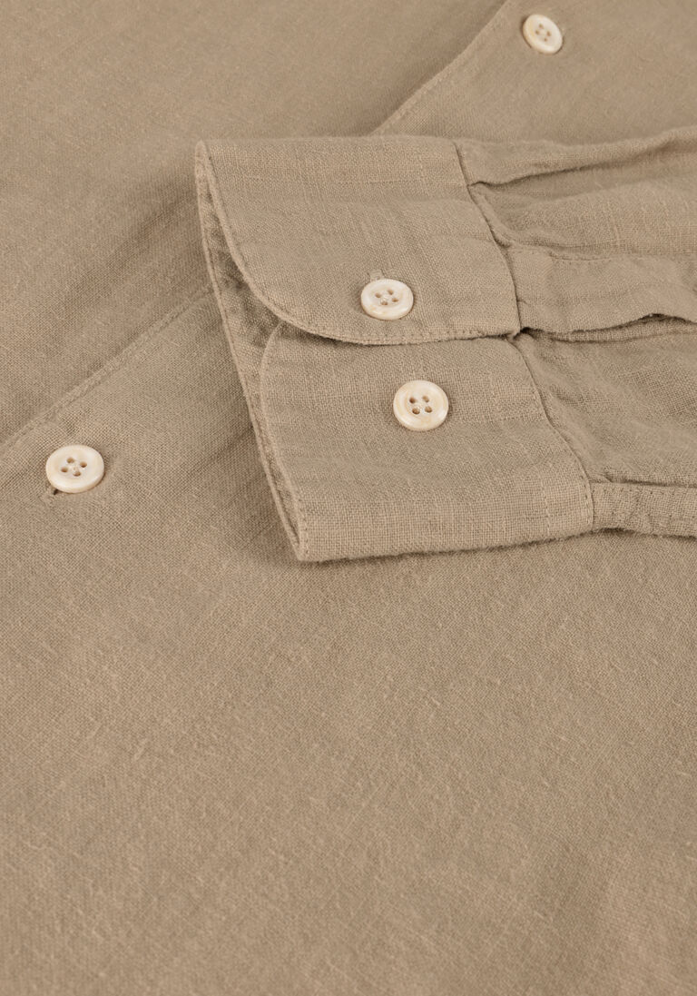 THE GOODPEOPLE beige the goodpeople casual overhemd soho