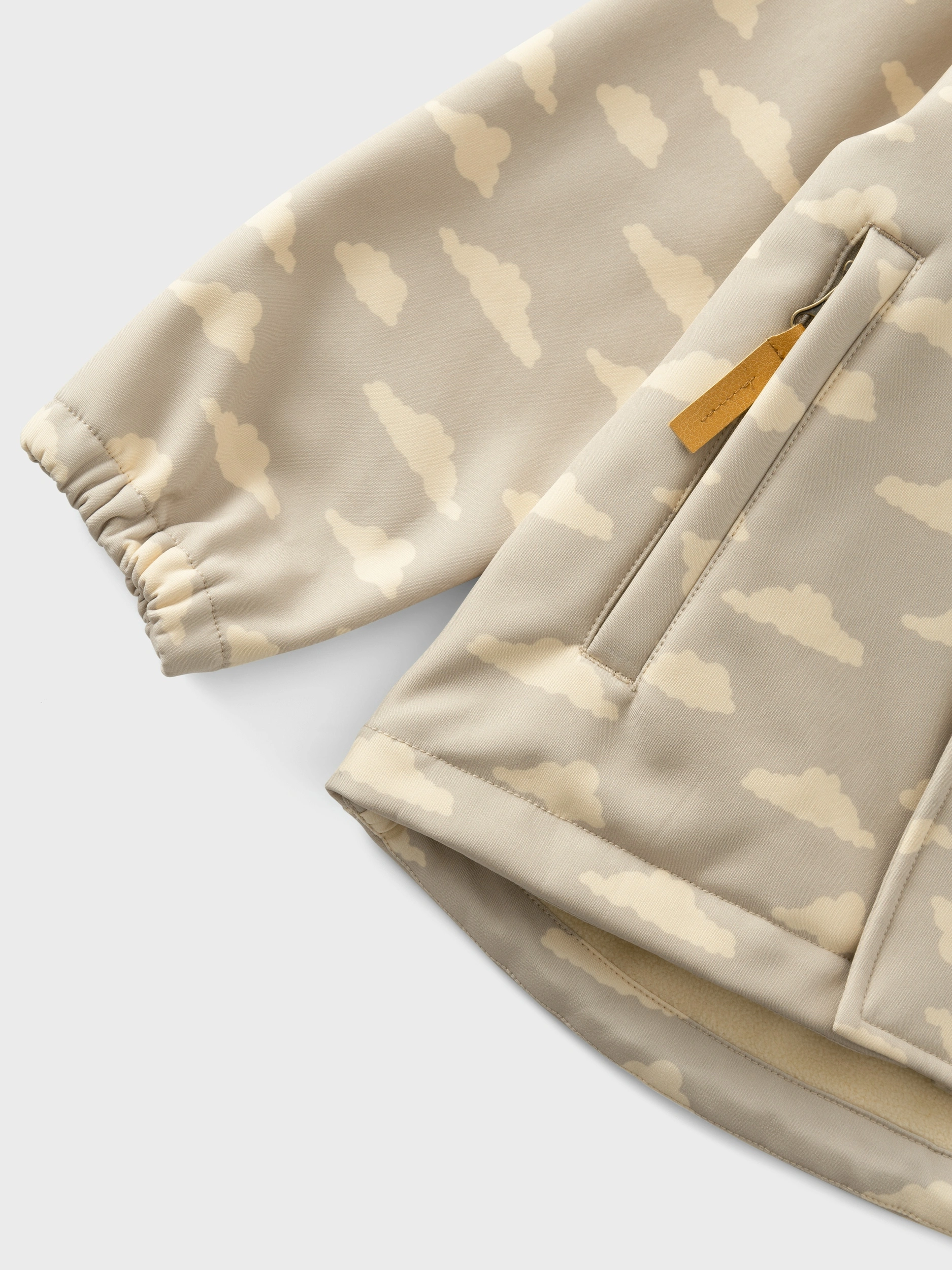 Softshell-Jacke NMMLAALFAWOLKEN AOP in pure cashmere