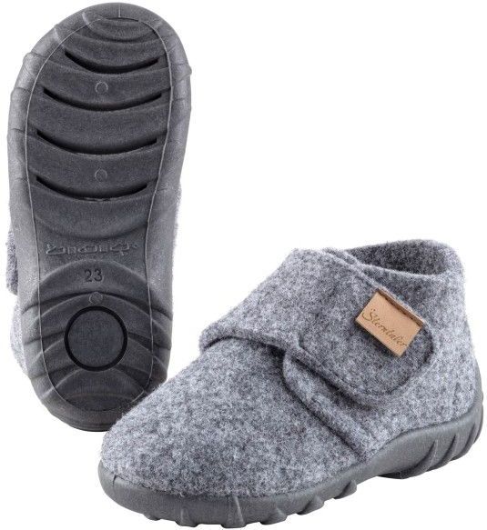 Sterntaler - Kid's Hausschuh Uni - Pantoffels - Grijs - Isolerend