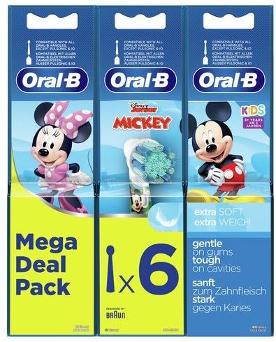 Oral-B 80352604 opzet borstel 6 stuk(s) Meerkleurig