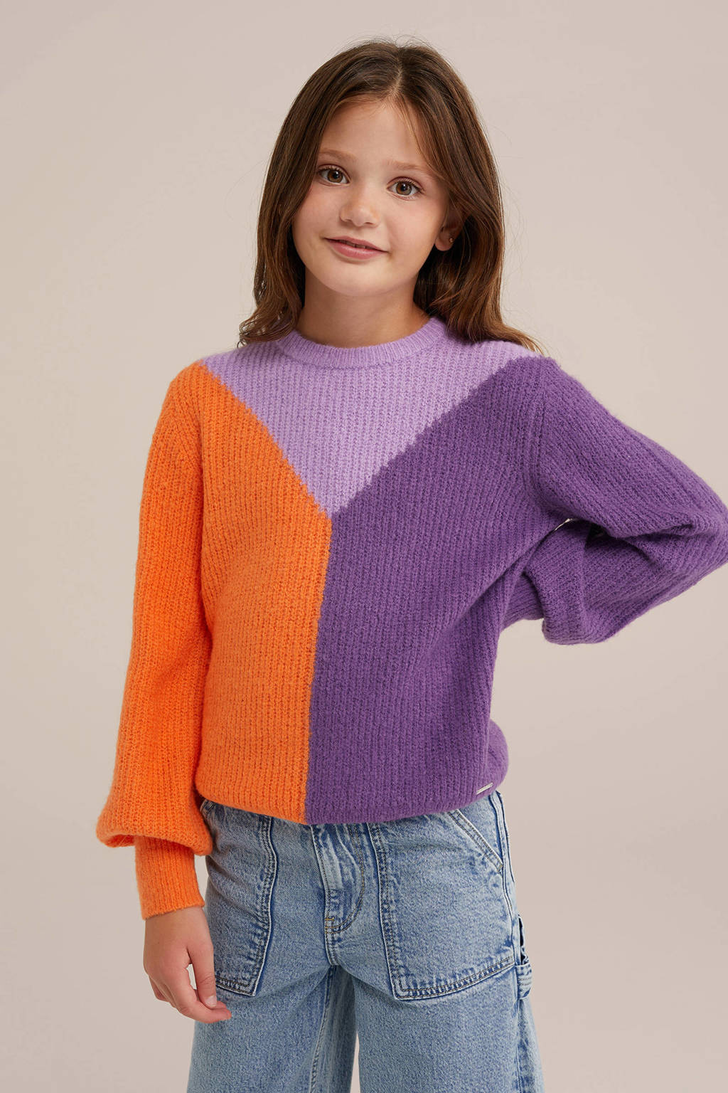 WE Fashion gebreide trui multi
