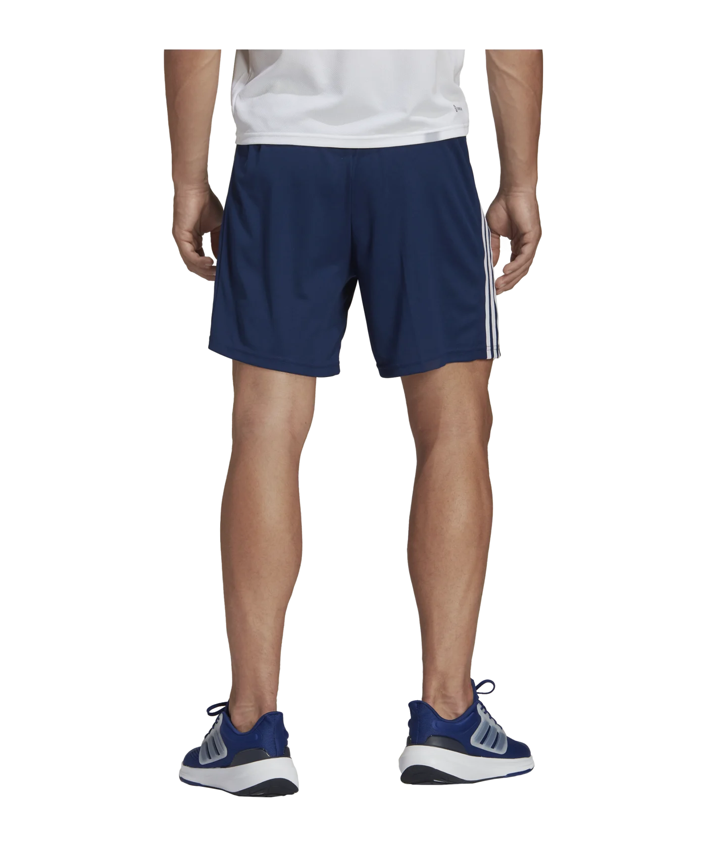 adidas Pique 3-Stripes Trainingsshort Blau Weiss