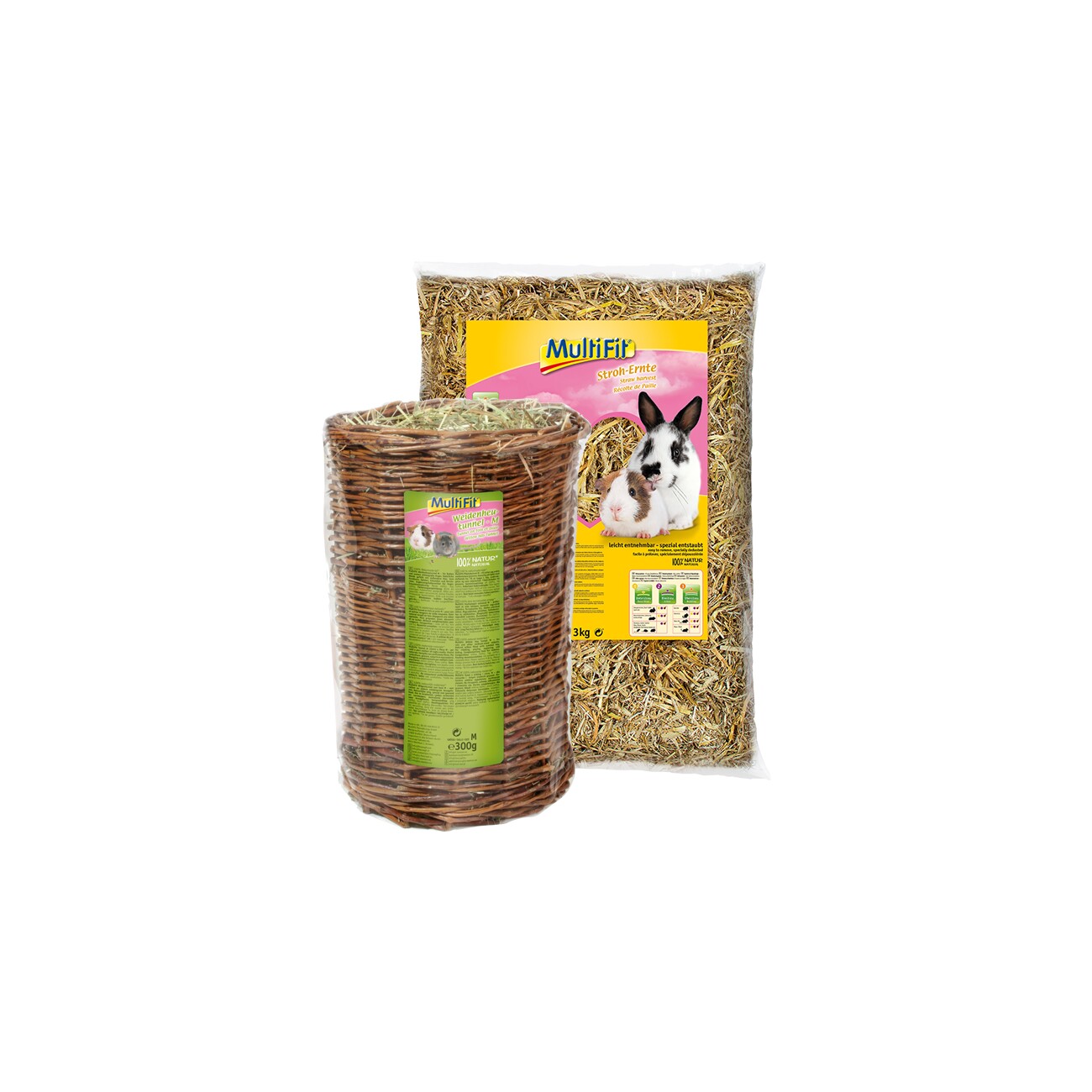 MultiFit Weiden-Heutunnel M und Stroh 3 kg