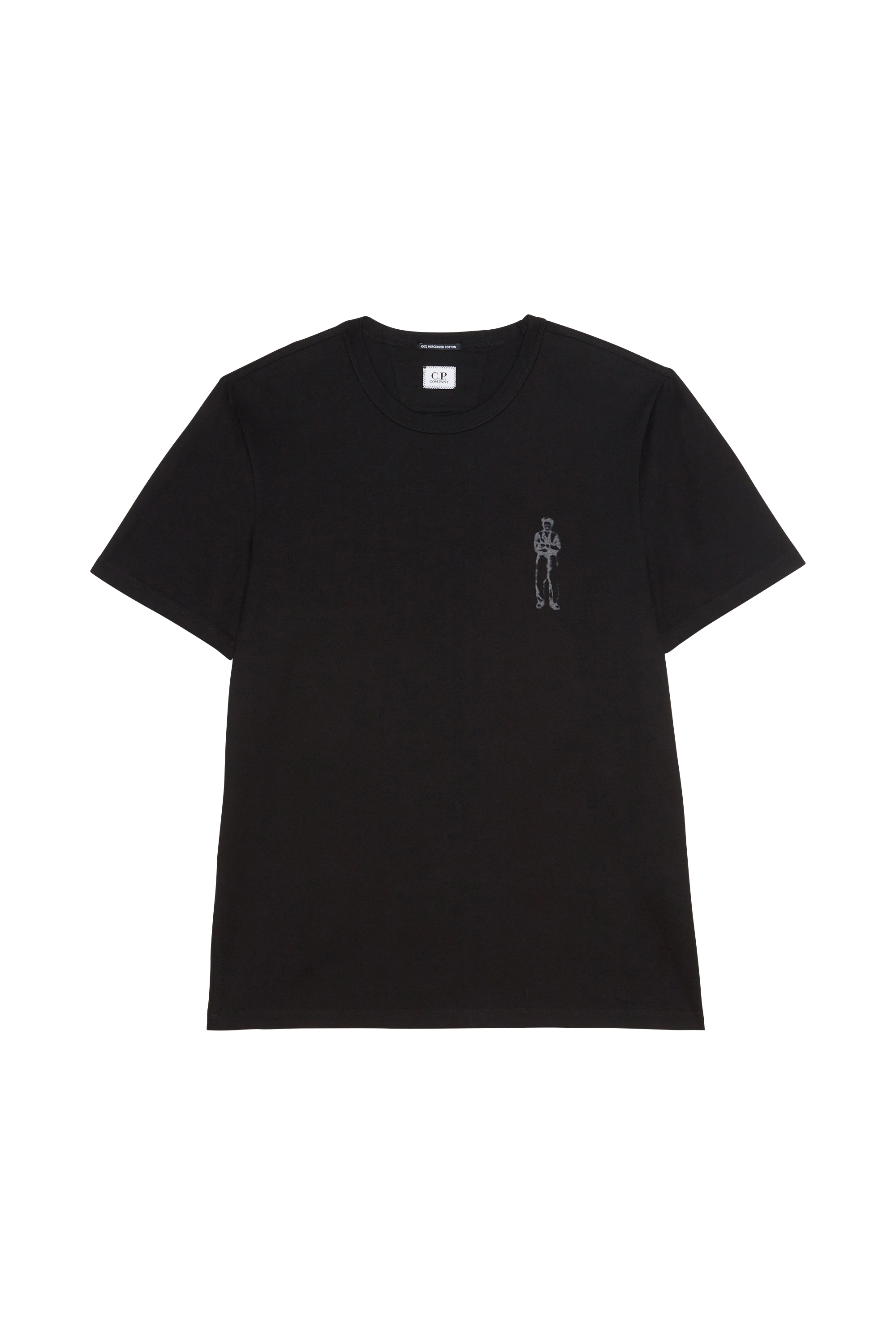 C.P. COMPANY T-shirt MERCERIZED JERSEY 30/2 TWISTED BRITISH SAILOR T-SHIRT Noir
