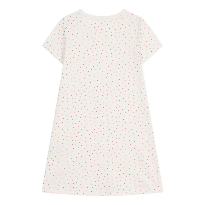Petit Bateau Chemise de Nuit Maelane Cœurs | Ecru