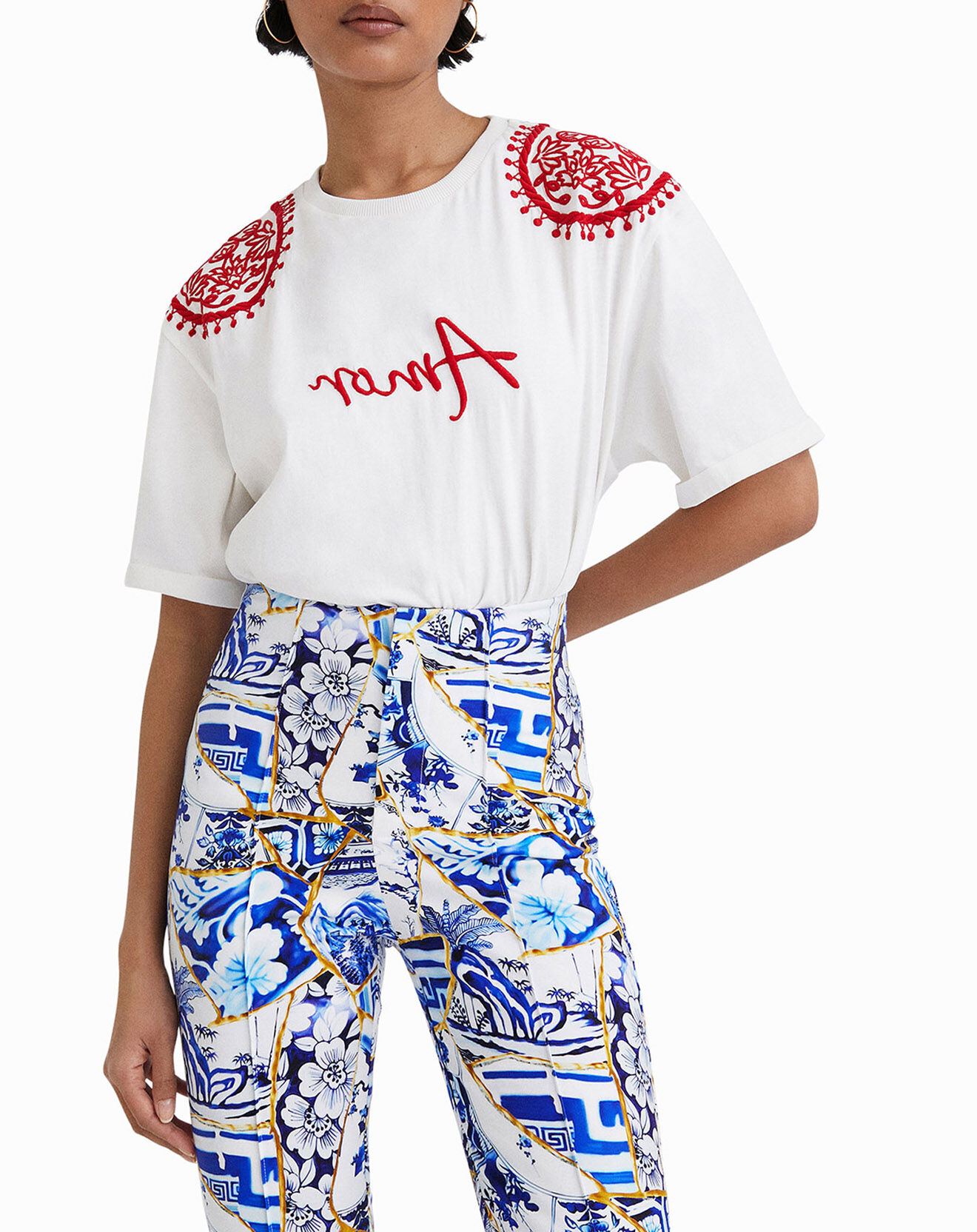 Desigual Pantalon Serena bleu