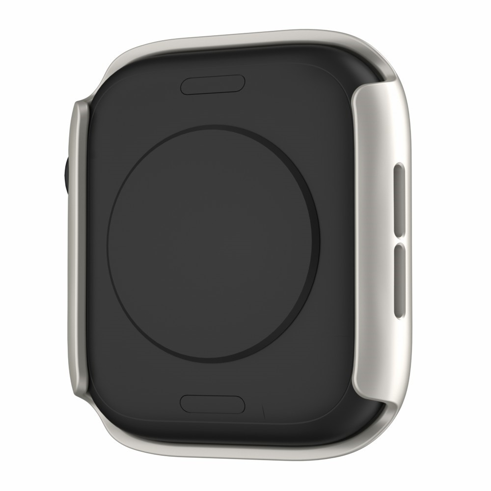 Apple Watch (45 mm) Hardcase Bumper   Display Schutzglas (IP68) - Grau