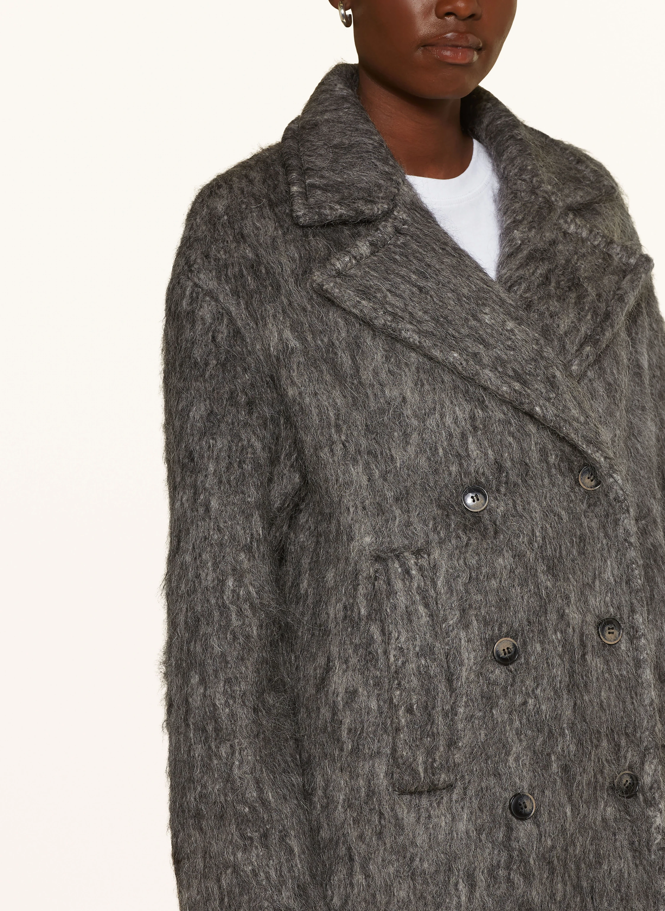 MRS & HUGS Mantel mit Mohair